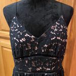 Babaton  Aritzia Braylin Marigold Lace Overlay A-Line Midi‎ Dress Black Size 10 Photo 4