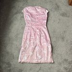 Pink Floral Jacquard Chinese Dress SIZE S Photo 3