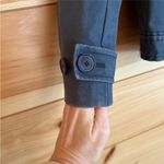 Lacoste Navy Blue Cropped Waxed Canvas Trench Coat Utility Jacket Sz 40 Photo 11