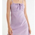 Urban Outfitters Purple Lilac Linen Blend Mini Dress Photo 0