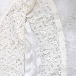 Grace Elements Ivory Cream Lace Midi Skirt A-Line Fit & Flare Size Small New Photo 5