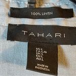 Tahari  Light Blue 1/2 Button-Up tiered dress SZ:L Photo 5