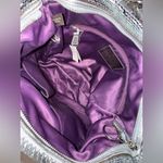 Coach RARE Vintage New  Poppy Limited Edition Sequin Spotlight Silver Tote #13821 Photo 14