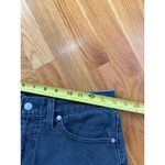 Levi's High Waisted Mom Shorts Black Denim Size 28 Photo 5