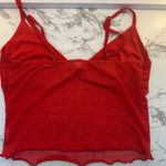 Shrinking Violet Red mesh going out top with adjustable straps  Photo 2