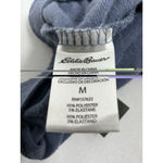 Eddie Bauer Womans  Pullon Lounge Pants Medium Blue Elastic Waist Photo 3