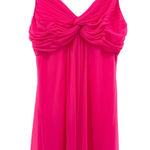 Adrianna Papell Hailey by Hot Pink Embellished Chiffon Cocktail Dress Size 12 Photo 0
