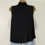 Babaton Aritzia Vince Mock Neck Tank Top Black Small Minimal Chic Clean Girl Photo 3