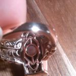 Matrix Silver Shungite 14K Rose Gold Over Copper Ring (Size 8) Photo 8