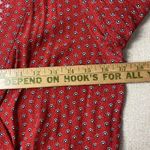 Cooperative  Womens Large Red V Neck Wrap Top Long Sleeve Flower Polka Dot Photo 8