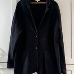 J. Crew Mercantile Women's Black Cotton Two Button Knit Blazer Jacket 3X Size undefined Photo 0
