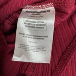 The Giving Movement Bodysuit Ribbed Long Sleeve Maroon Burgundy Size S Red Photo 7