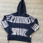 Madewell Tie Dye (re)Sourced Cotton Hoodie Sweater Navy Blue (Small) comfy gym Photo 0