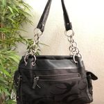 Y2K Gothic Whimsygoth Grunge Black monogram “C” shoulder hand bag purse silver o Photo 2