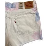 Levi's Levi’s 501 Pastel Tie-Dye High Rise Cutoff Jean Shorts Size 31 Photo 4
