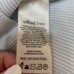 Wilfred Free Long Sleeve Ribbed Knit Cutout Mini Dress Light Cloud Blue 2XS XXS Photo 7