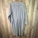 J. Peterman Size 20 Denim Button Front 3/4 Sleeve Dress w/Chest & Hand Pockets Blue Photo 1