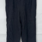 Hot Cotton 100% Linen Wide Leg Pant Women Small Black Minimalist Lagenlook Photo 0