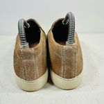 Frye Cracked Leather Lena Slip On Sneakers Sz 7 .5 Shoes Womens Brown Photo 3