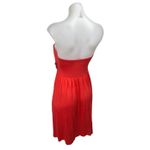 Ariella Red Multicolor Beads Strapless Sleeveless Mini Bandeau A Photo 1