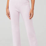 NWT 4th + Reckless Pink Ribbed Knit Lounge Pants Scorpios Fine Knit Trousers Photo 0
