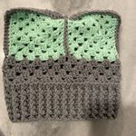 Handmade Crochet Cat Animal Ear Beanie Hat Cozy Ribbed Brim Stretch Winter Hat Photo 6