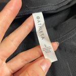 Athleta  Black Mesh Oversized Short Sleeve T Shirt Size L Activewear Top Photo 1