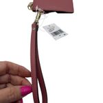 Michael Kors Jet Set Small Pebbled Leather Wristlet Card Coin Case Rose Gold Photo 7