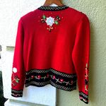 Vintage Christmas Cardigan Sweater BEREK by Takako Saxon Photo 1