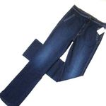 NWT Mother High Waisted Smokin' Double Welt Heel in Off Limits Stretch Jeans 33 Blue Photo 0