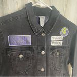 Disney  Trucker Jacket Haunted Mansion Madame Leota Denim Jean Halloween size XS Photo 2