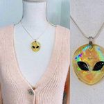 Forever 21 Gold Alien Pendant Necklace Photo 0