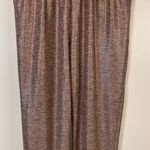 Anthropologie  Pink Rose Metallic Pull On Stretch Waist Jogger Pants Size Large Photo 1