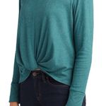 BCX ‎ Juniors Size XL Hunter Green Boat Neck Twist Hem Sweater New With Tags Photo 3