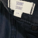 Madewell Skinny SkinnyJeans in Trent Wash E0492 Charcoal Black Grey Sz 28 Photo 5