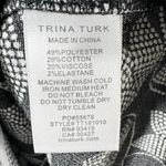 Trina Turk  White Black Lucenda A-Line Dress Size 6 Photo 5