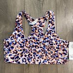 Sage  Collective Violet Multi Print Racerback‎ Sports Bra Size Medium Photo 4