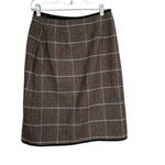 Chadwick's Vintage Wool Blend Plaid Skirt 6 Photo 1