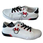 Disney NWT  Minnie Mouse Women's Logo White Lace Up Low Top Sneakers Photo 0