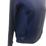 Fabletics Crewneck Sweatshirt Mesh Sides Back Pouch Pocket Sz. XS Blue Photo 3