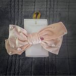 Simply Southern Pink Velvet Hair Bow with Pearls | Girls & Women’s Hair Clip Photo 1
