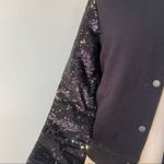 PINK - Victoria's Secret Victoria's Secret Sequin Sleeve Varsity Jacket Photo 4