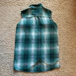 EXPRESS Vintage Jeans 1990s Sleeveless Plaid Button Down Shirt Photo 3