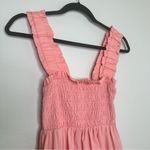 Abercrombie & Fitch  Smocked Tiered Easy Mini Dress in Pink Photo 3