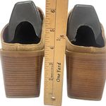 Vintage Riverstone Rosebuds Women’s Brown Leather Suede Western Clogs Y2K Size 9 Tan Photo 8