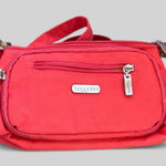Baggallini coral color utility nylon crossbody bag wallet organizing tourist Photo 0