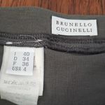 Brunello Cucinelli  Gray Silk Preppy Feminine Mini Skirt Size 4 Photo 1
