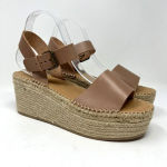 Soludos  Tan Leather Slingback‎ Platform Minorca Espadrille Sandals Size 10 Photo 1