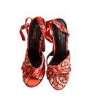 MATA Orange Bandana Lace Up Platform Heels Sandals Size 6 NEW NWOB Photo 2