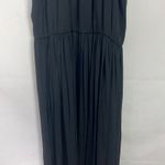 ZARA High Neck Sleeveless Black Maxi Lace Dress Size Medium Photo 4